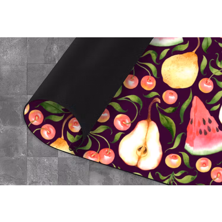 Keukenloper - Donker - Bladeren - Fruit - Patroon — 4