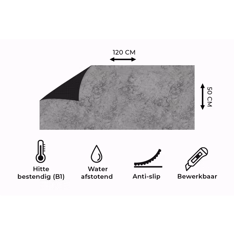 Keukenloper - Industrieel - Beton - Patronen — 5