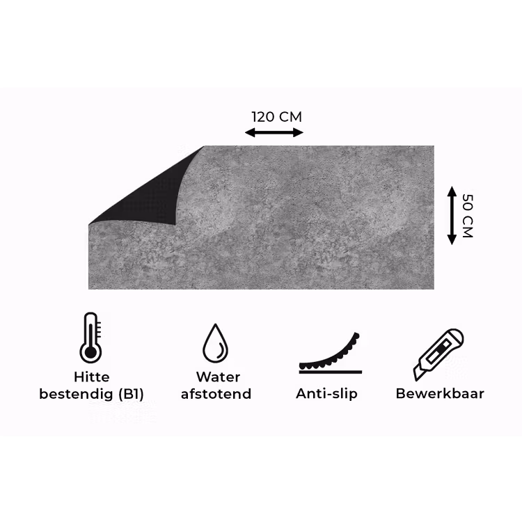 Keukenloper - Patronen - Industrieel - Beton — 5