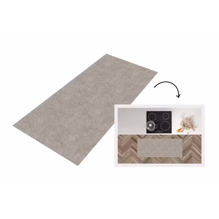 Keukenloper - Patroon - Beton - Grijs — 1