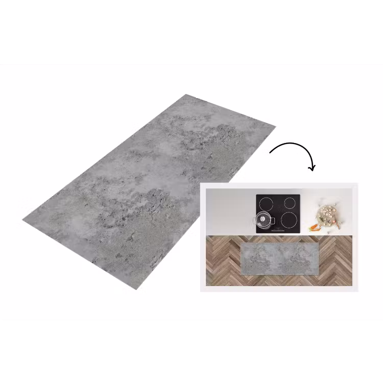 Keukenloper - Patroon - Grijs - Oud - Beton — 1