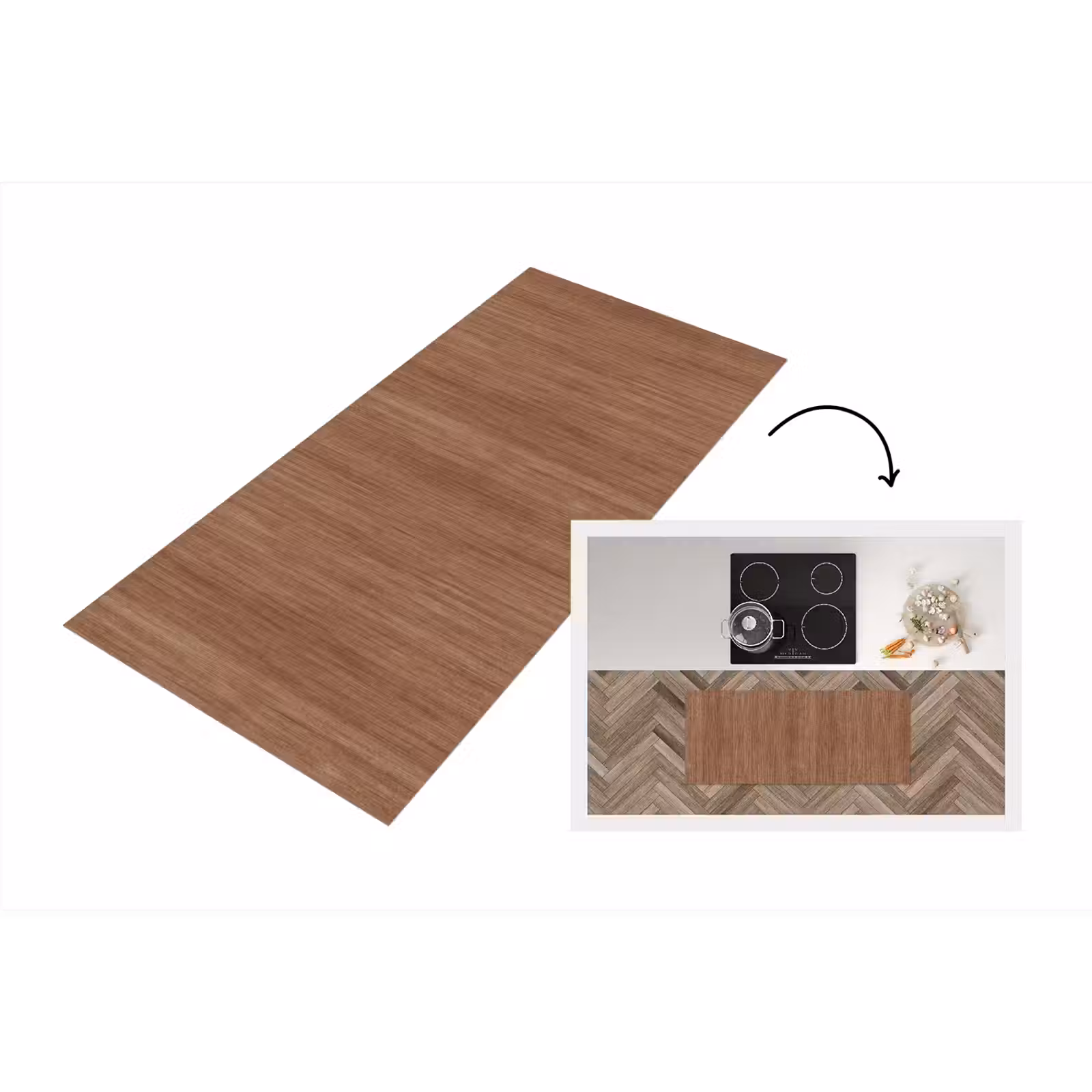 Keukenloper - Hout - Boomstronk - Patronen — 1