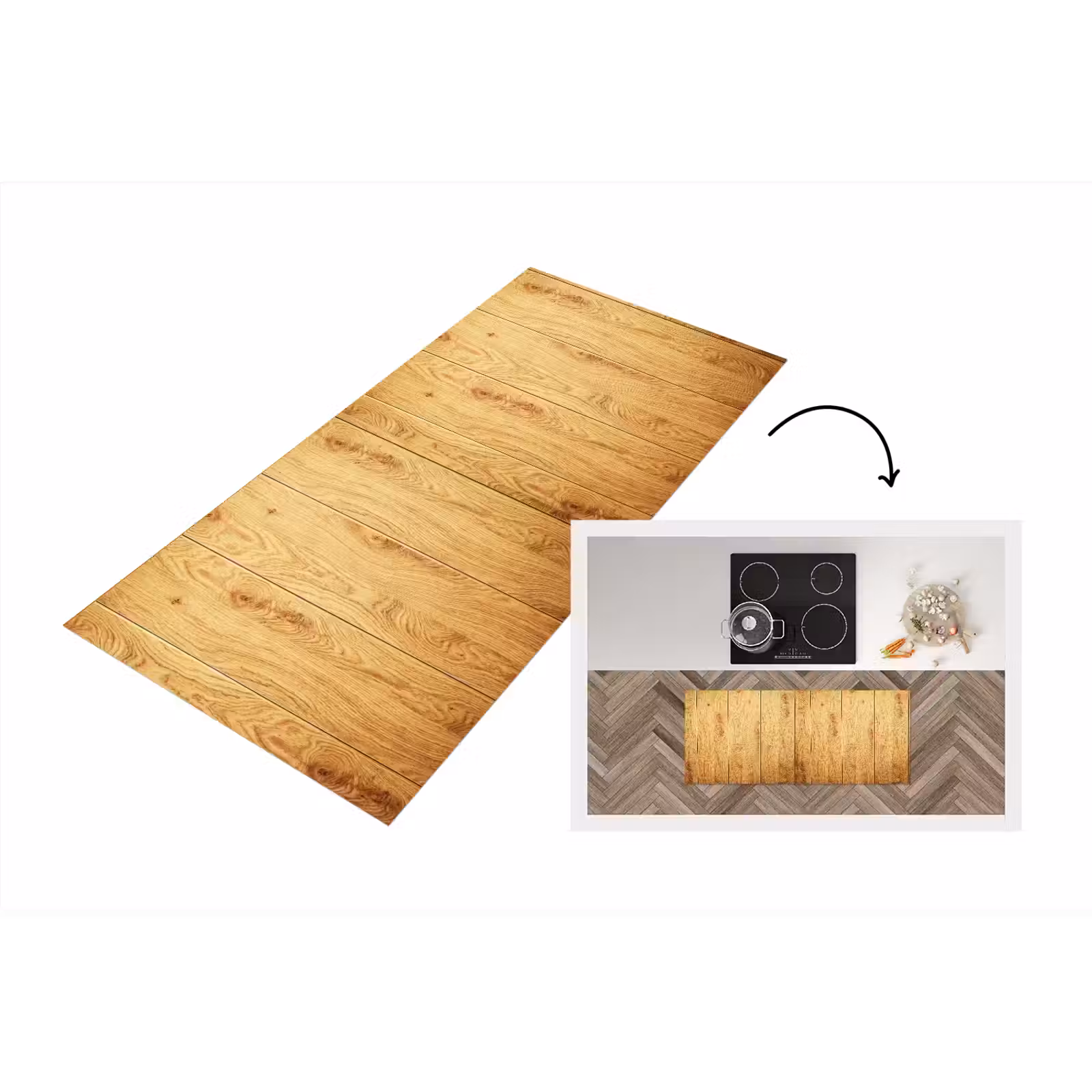 Keukenloper - Patronen - Planken - Natuur — 1