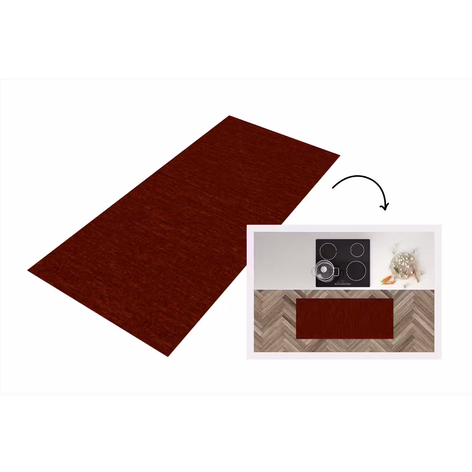 Keukenloper - Rood - Roest - Textuur — 1