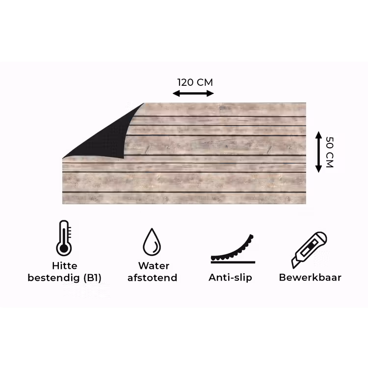 Keukenloper - Brocante - Patronen - Hout - Planken — 5