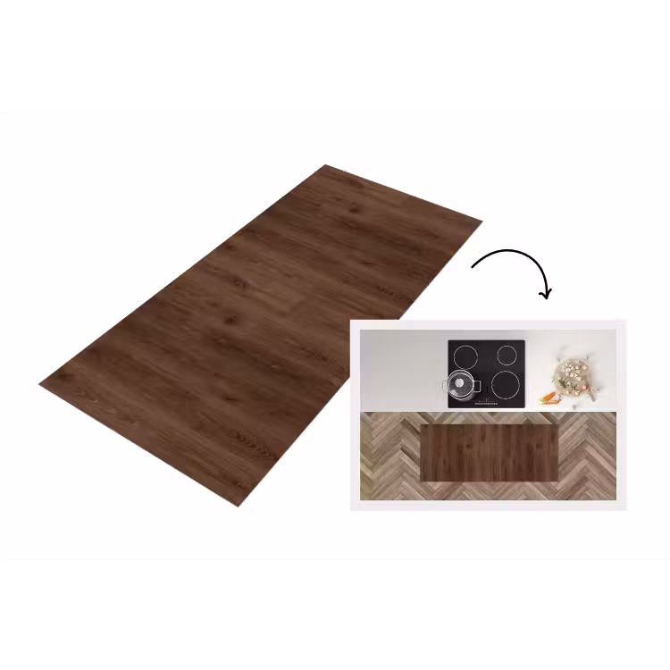 Keukenloper - Bruin - Patronen - Hout — 1