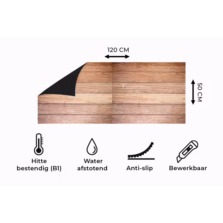 Keukenloper - Eikenhout - Planken - Patronen — 5