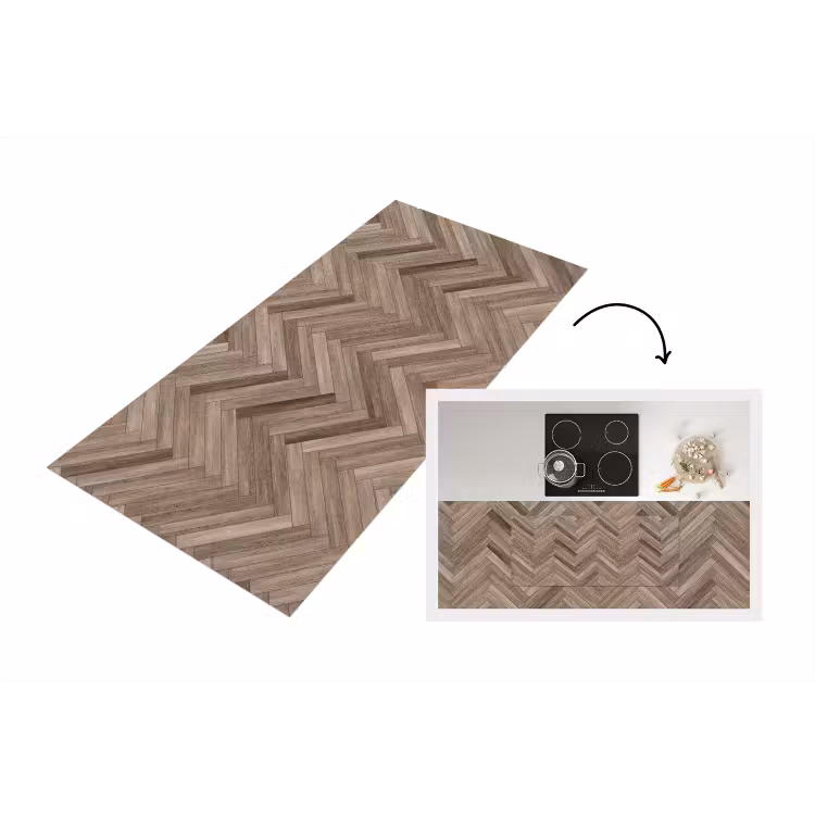 Keukenloper - Patronen - Hout - Bruin — 1