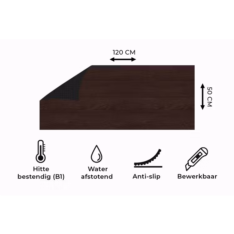 Keukenloper - Patroon - Hardhout - Plank — 5