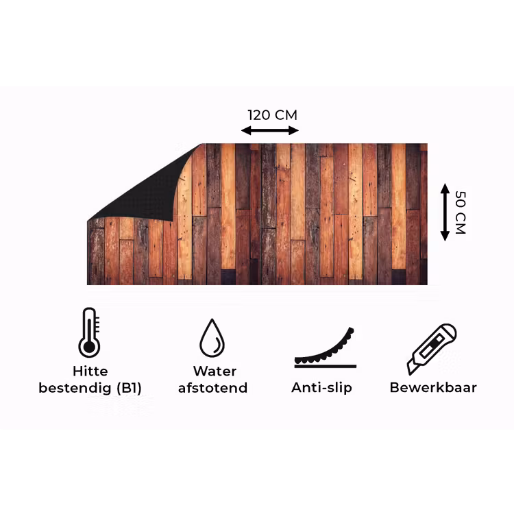 Keukenloper - Plank - Vintage - Patroon — 5