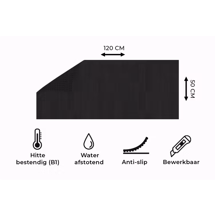 Keukenloper - Plank - Zwart - Patronen — 5