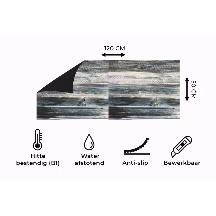 Keukenloper - Vintage - Patroon - Hout — 5