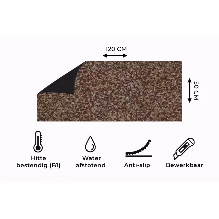 Keukenloper - Vlekken - Roest - Bruin - Grijs — 5
