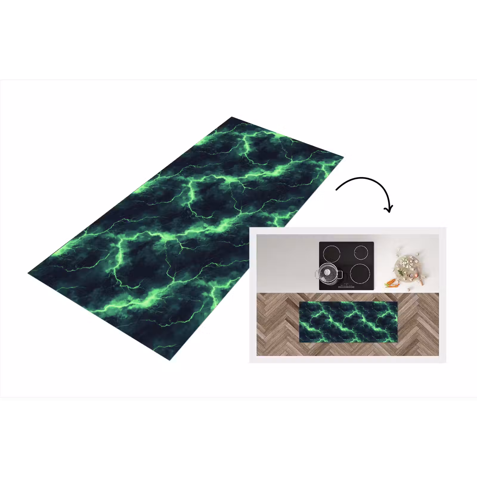 Keukenloper - Groen - Bliksem - Storm — 1