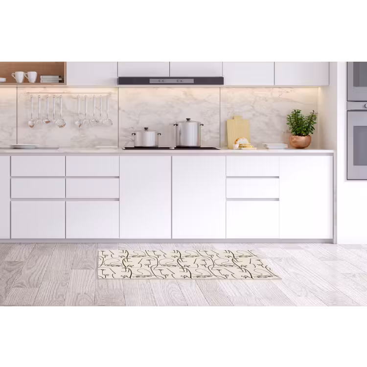 Keukenloper - Beige - Gezicht - Lijnen - Bruin — 3