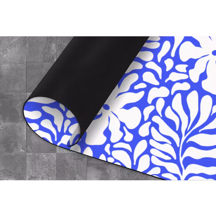 Keukenloper - Blauw - Bloemen - Wit — 4