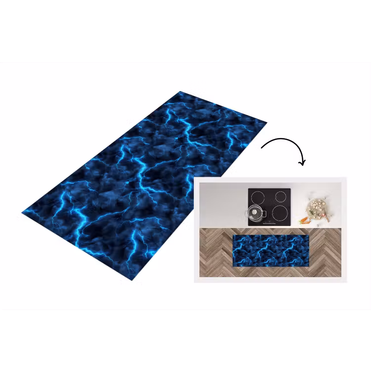 Keukenloper - Donker - Blauw - Bliksem — 1