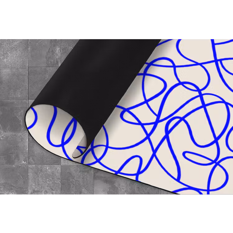 Keukenloper - Patronen - Beige - Blauw - Lijnen — 4