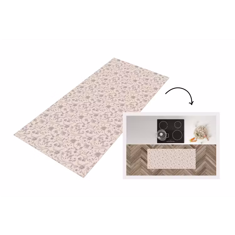 Keukenloper - Patroon - Bloemen - Paars — 1