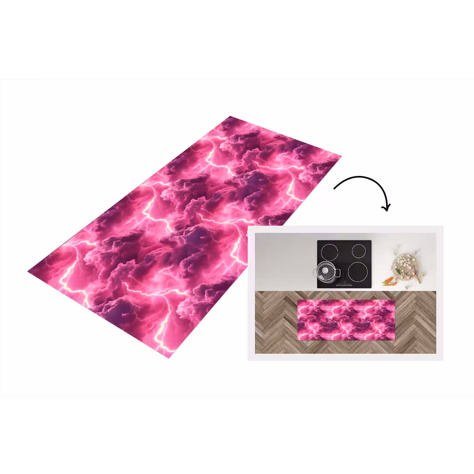 Keukenloper - Roze - Onweer - Wolken — 1