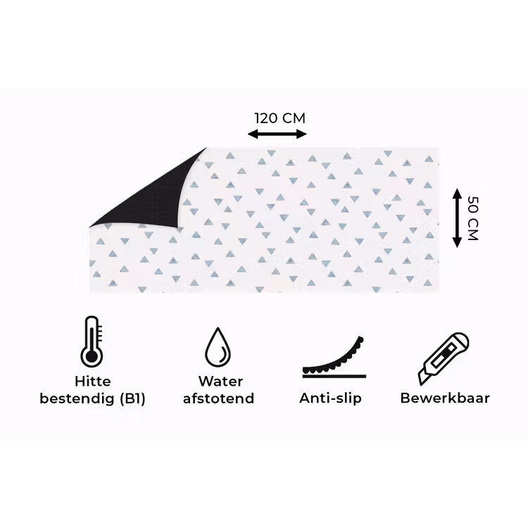 Keukenloper - Blauw - Driehoek - Patroon — 5