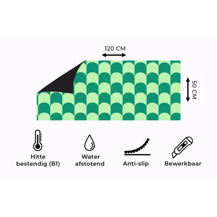 Keukenloper - Bogen - Groen - Gestapeld — 5