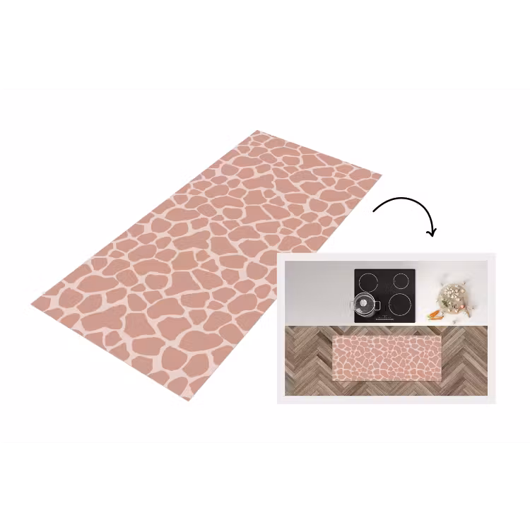 Keukenloper - Giraffe - Lichtroze - Warm - Roze — 1