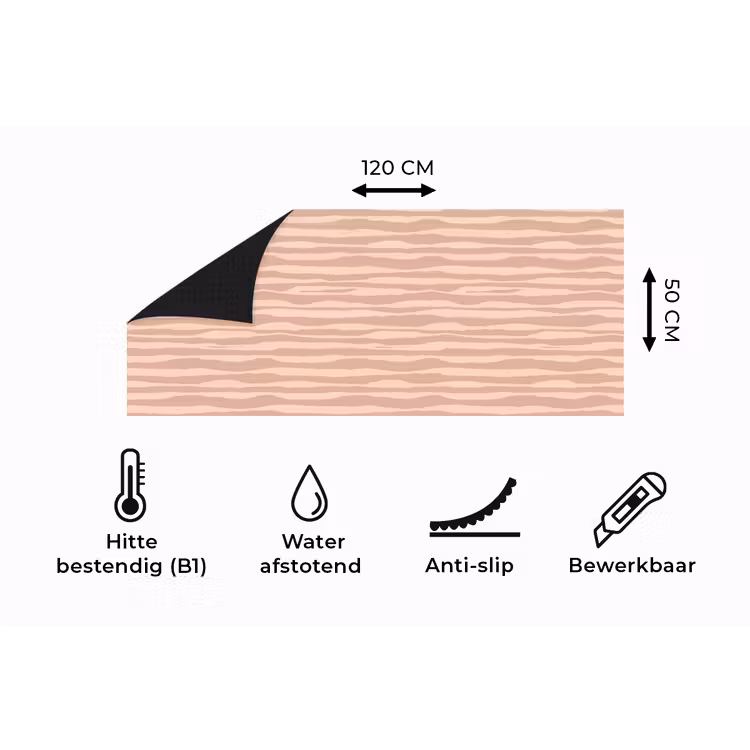 Keukenloper - Strepen - Roze - Patroon — 5