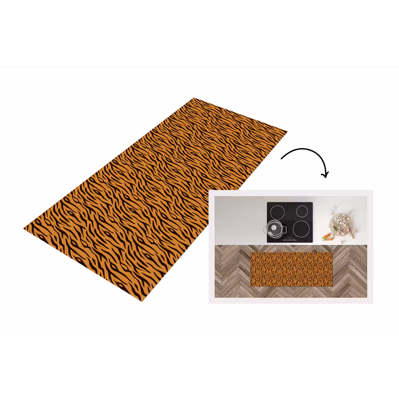 Keukenloper - Dier - Oranje - Tijger — 1