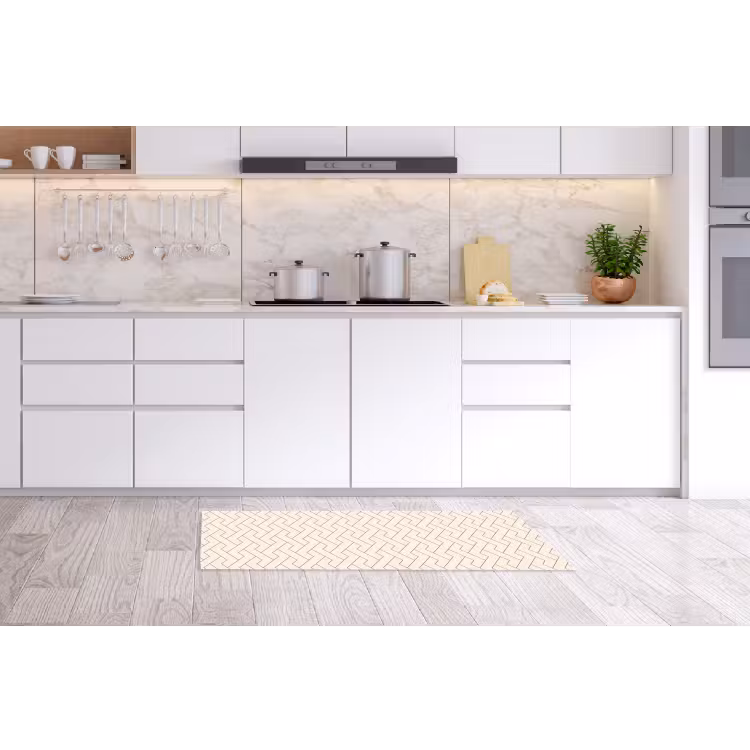 Keukenloper - Beige - Zigzag - Patroon — 3