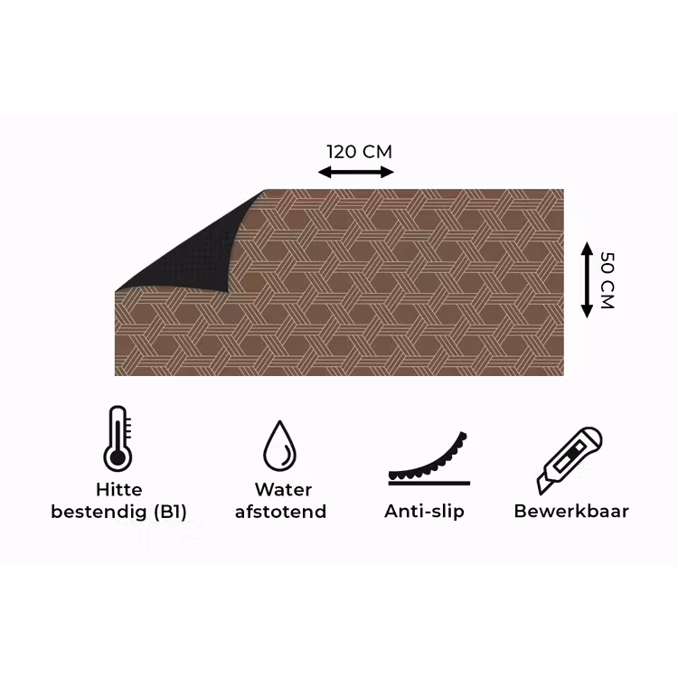 Keukenloper - Bruin - Lijnen - Patroon — 5