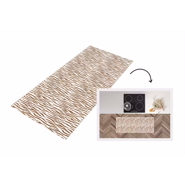 Keukenloper - Bruin - Patroon - Zebra — 1