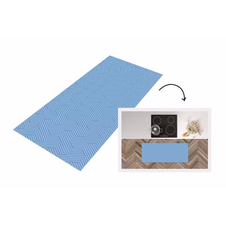 Keukenloper - Donkerblauw - Patroon - Lijnen — 1