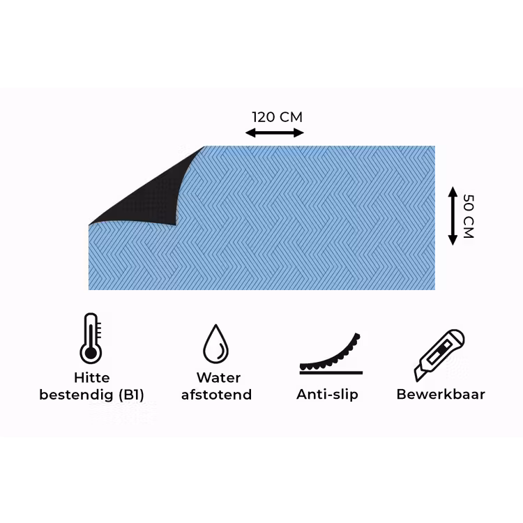 Keukenloper - Donkerblauw - Patroon - Lijnen — 5