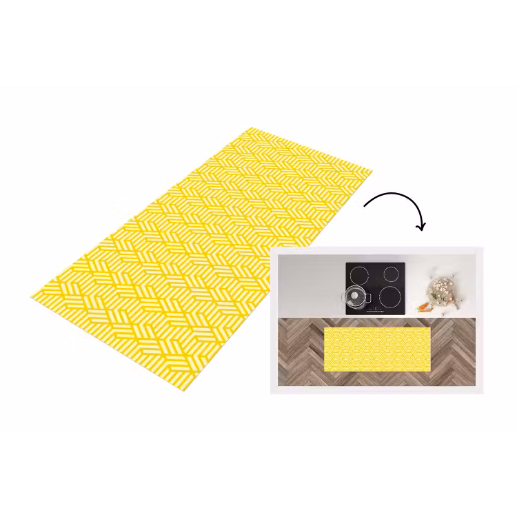 Keukenloper - Geel - Patroon - Geometrisch — 1