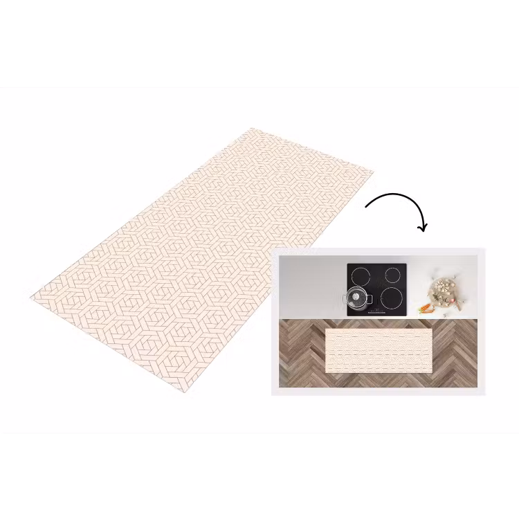Keukenloper - Patroon - Beige - Lijnen - Bruin — 1