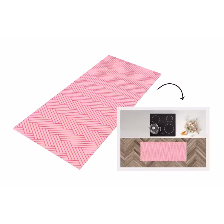 Keukenloper - Roze - Patroon - Lijnen — 1