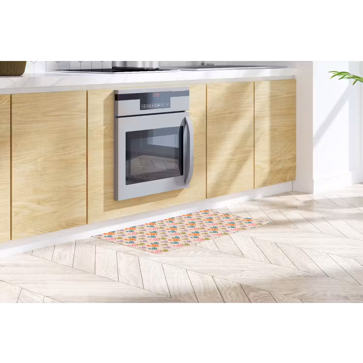 Keukenloper - Kleurrijk - Hartjes - Patroon - Beige — 2
