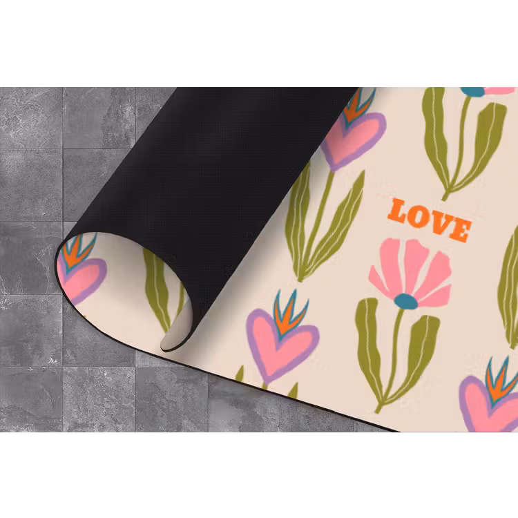 Keukenloper - Love - Patroon - Bloemen - Hartjes — 4