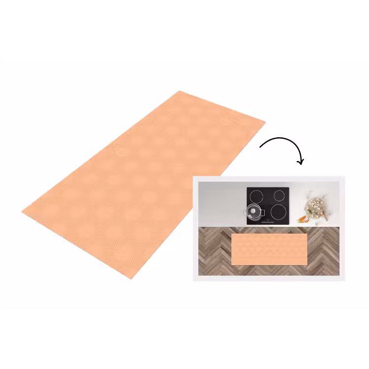 Keukenloper - Patroon - Oranje - Lijnen — 1