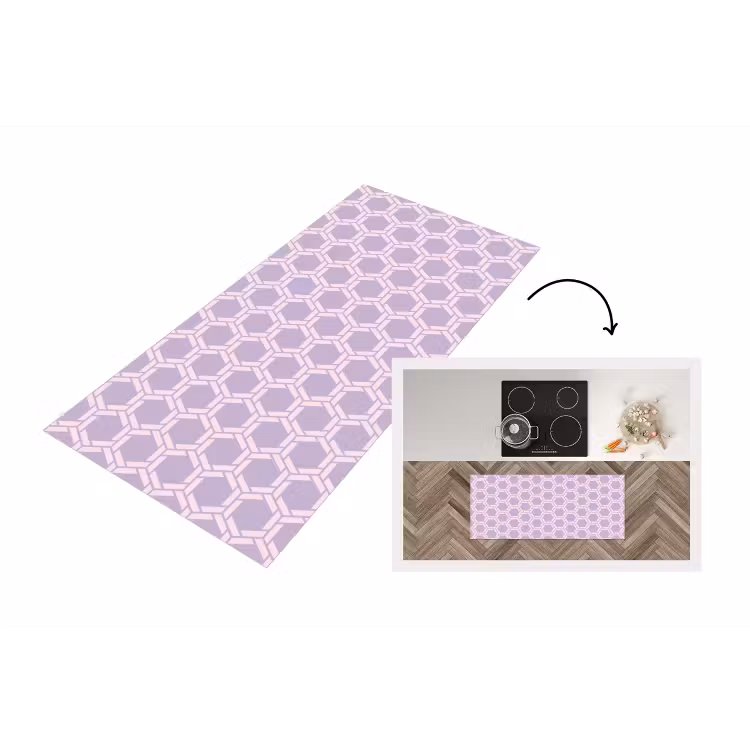 Keukenloper - Patroon - Roze - Paars — 1