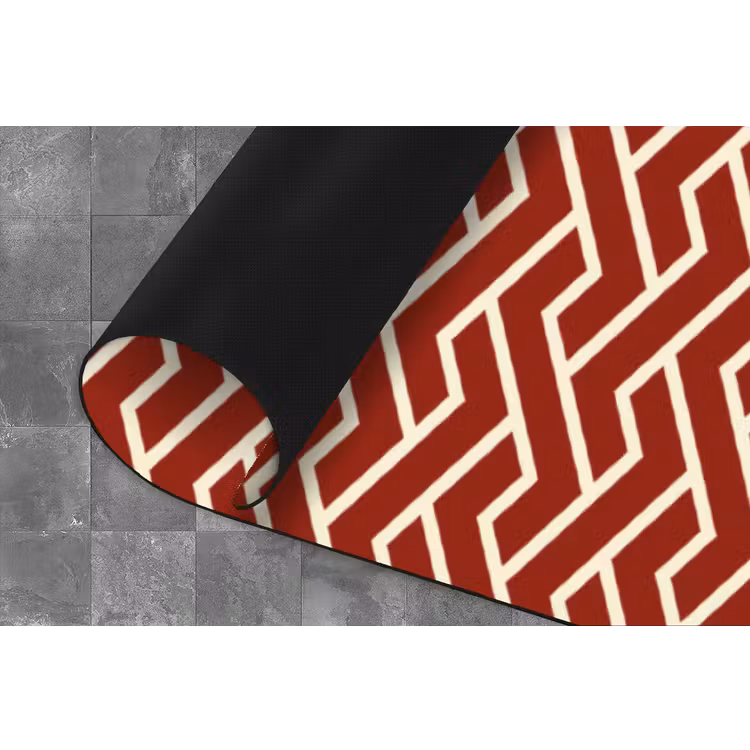 Keukenloper - Rood - Beige - Patroon - Lijnen — 4
