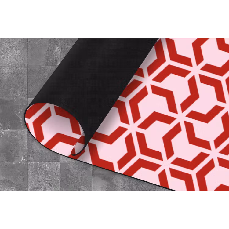 Keukenloper - Roze - Rood - Geometrisch - Patroon — 4