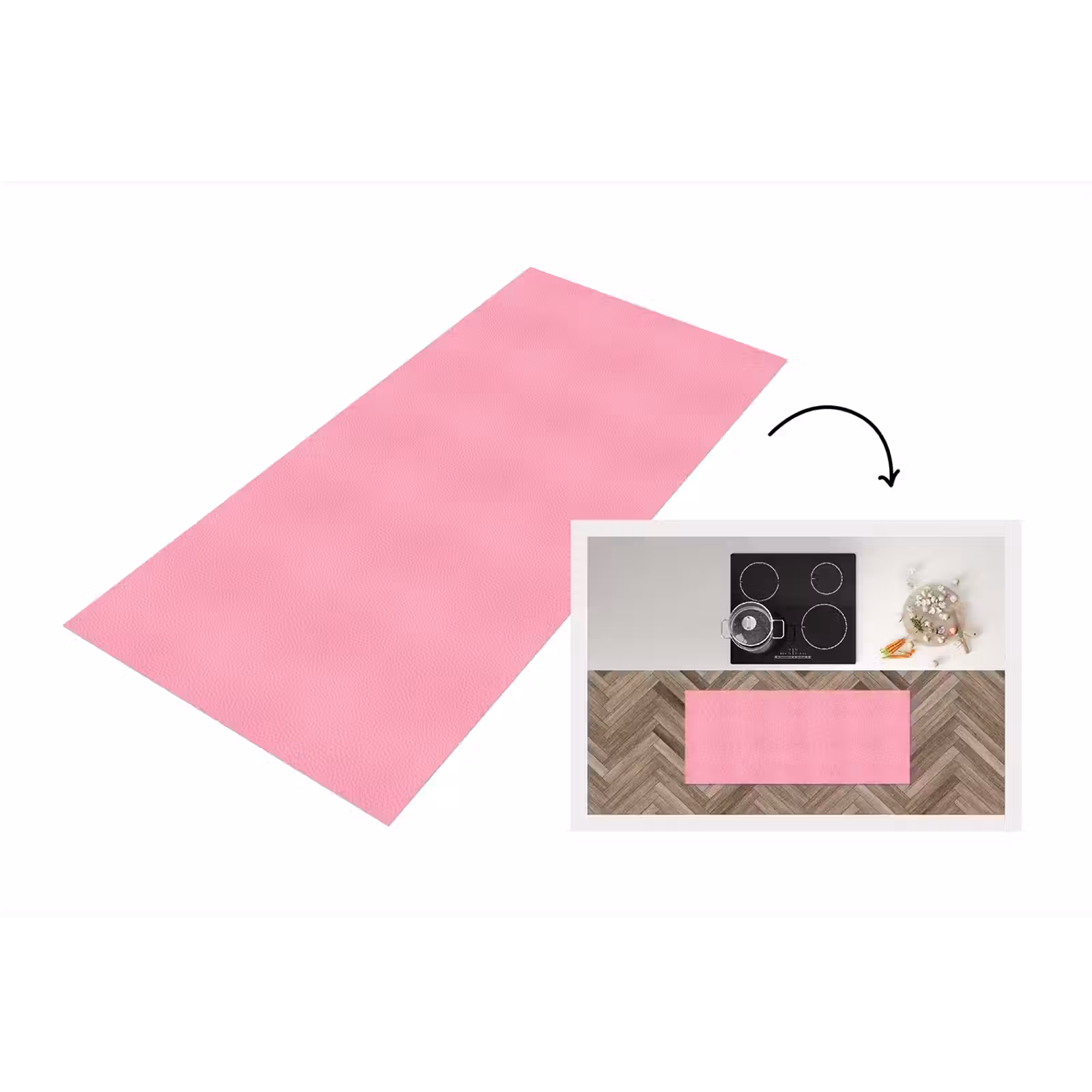 Keukenloper - Nerf - Glans - Roze — 1