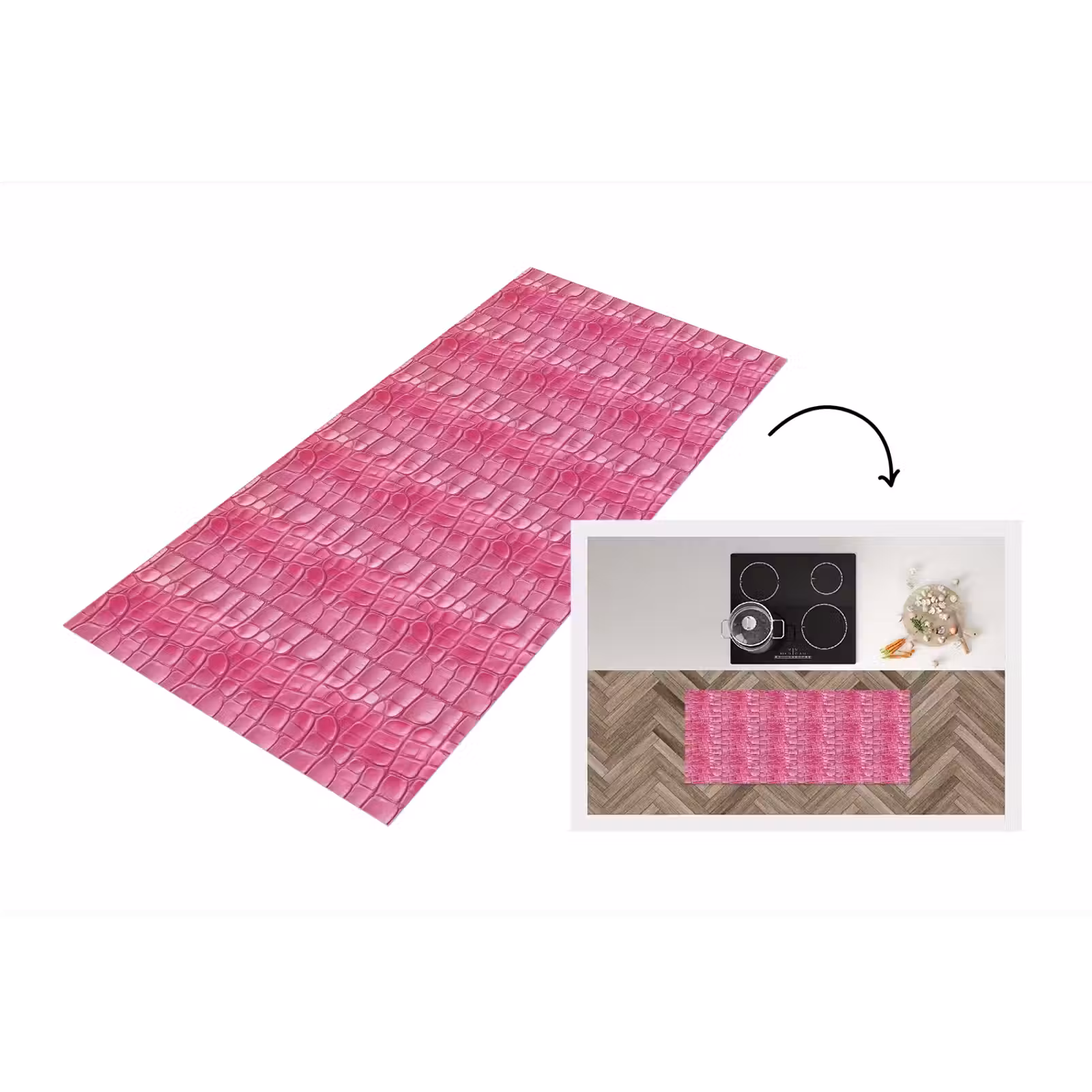 Keukenloper - Print - Roze - Elegant — 1