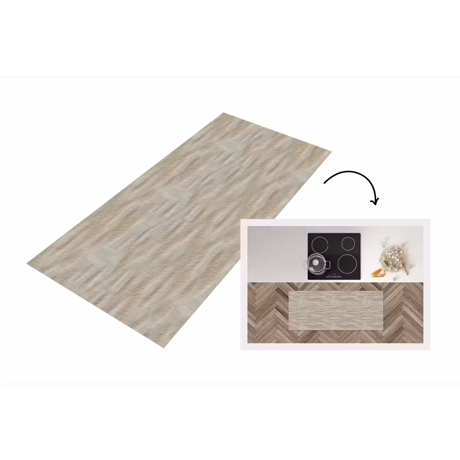 Keukenloper - Steen - Beige - Textuur — 1