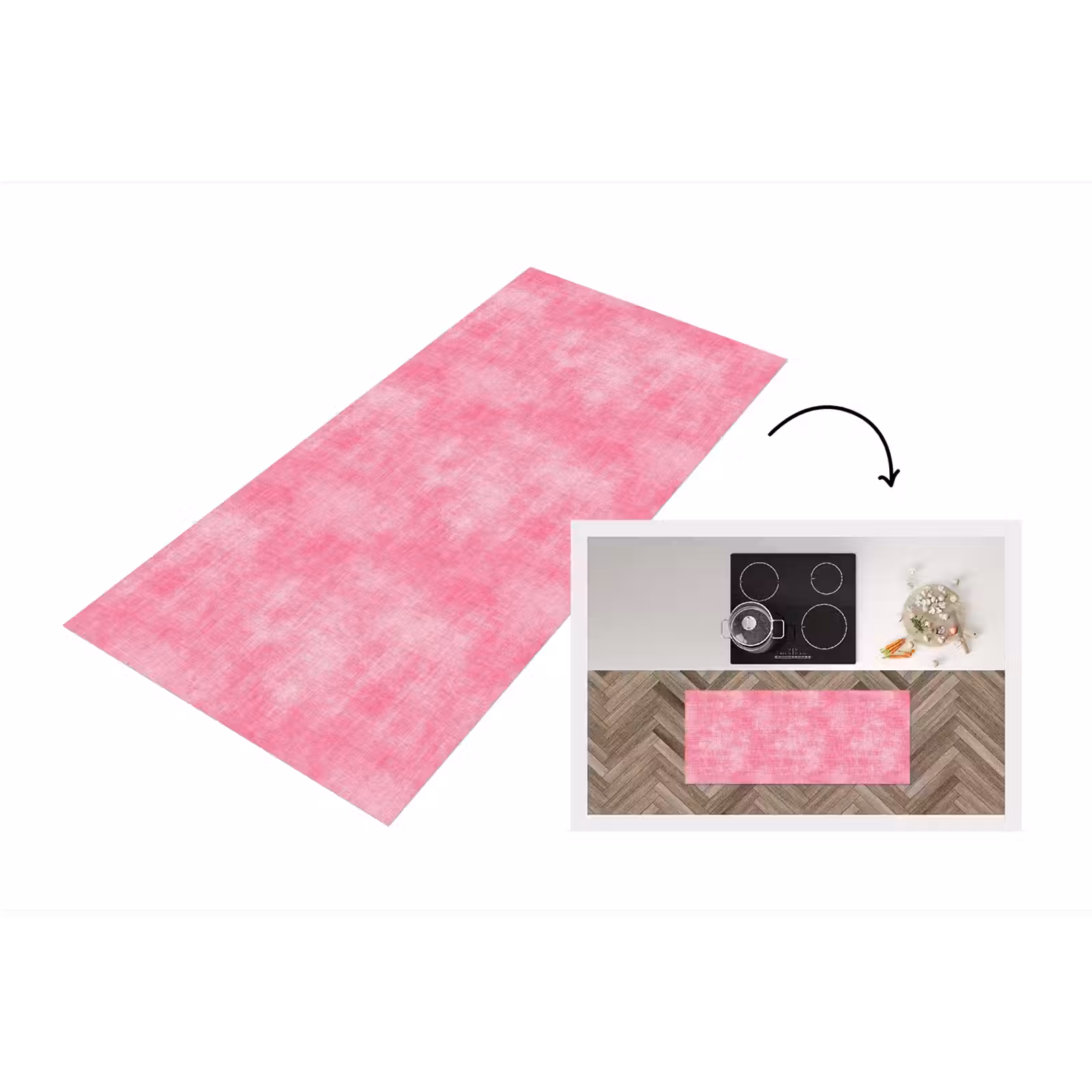 Keukenloper - Textuur - Patroon - Roze — 1
