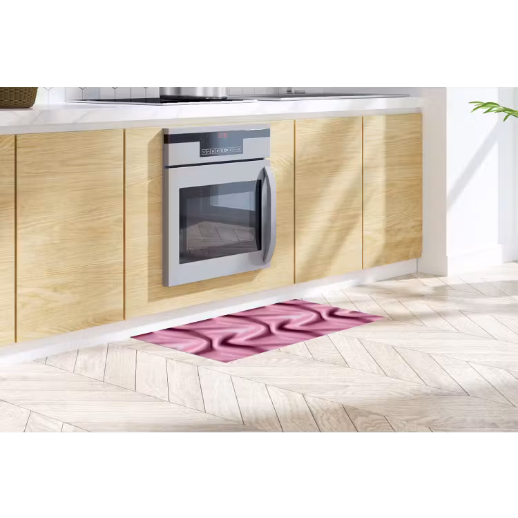 Keukenloper - Gevouwen - Leer - Roze — 2