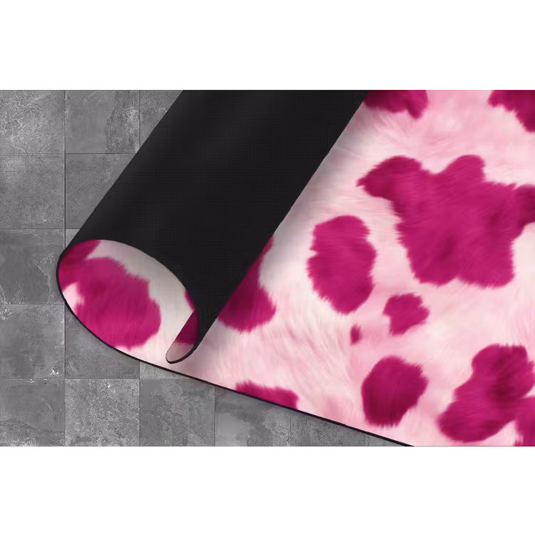 Keukenloper - Koeienprint - Roze - Harig — 4