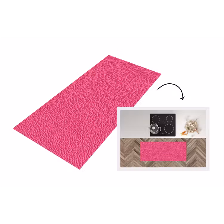 Keukenloper - Leer - Schub - Roze — 1